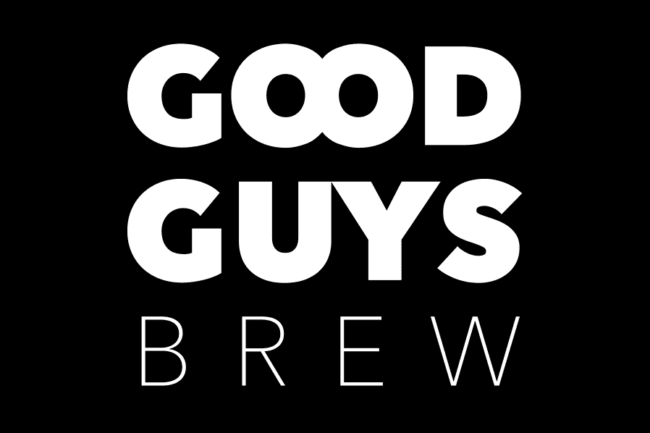 Good guys brew logotyp för vårt bryggeri.